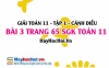 Giải bài 3 trang 65 Toán 11 tập 1 SGK Cánh Diều